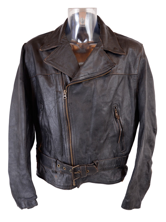 Wholesale Vintage Clothing Motorjackets thick leather elastic back